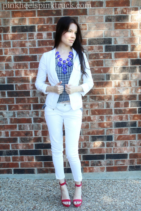 White and Houndstooth 1