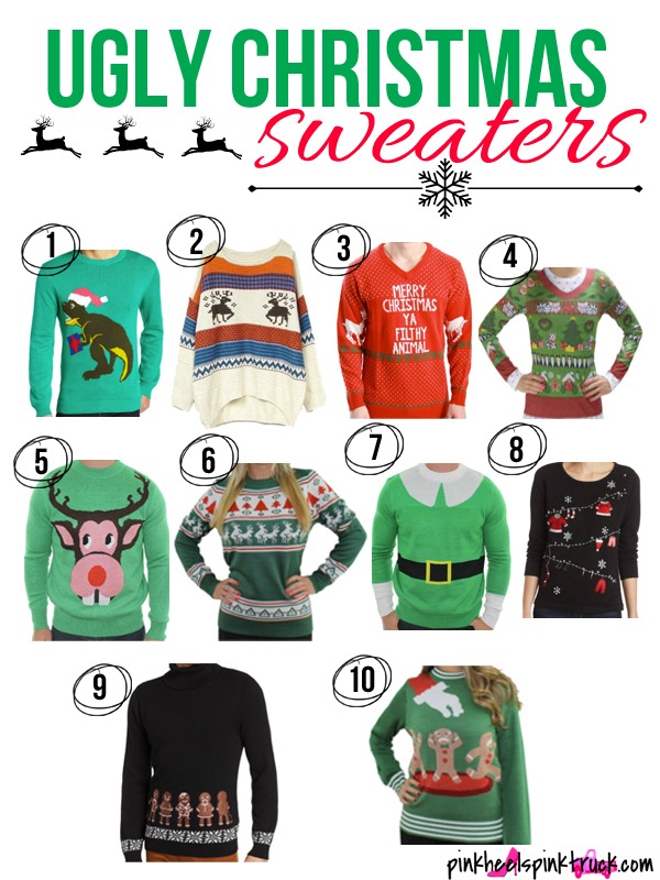 Do you have an Ugly Christmas Sweater Party to attend this year? Start shopping now to find the perfect UGLY sweater!