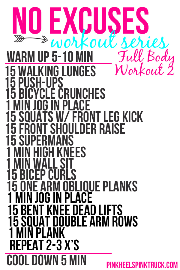 No Excuses Workout Series 2
