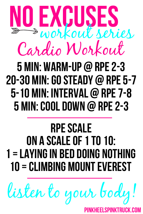 No Excuses Workout Series Cardio 1