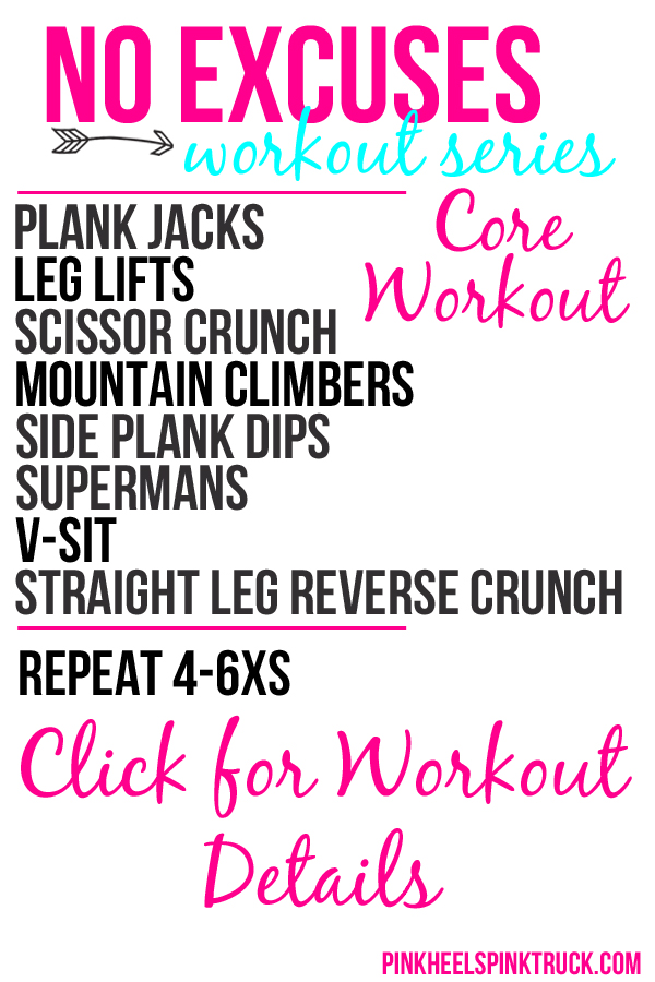 No Excuses Workout Series Core 2