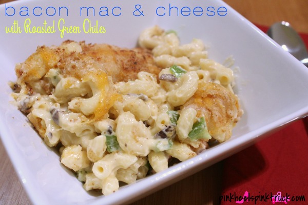 Love Roasted Hatch Green Chiles? How about Mac & Cheese? Then you'll love this Bacon Mac & Cheese with Roasted Green Chiles