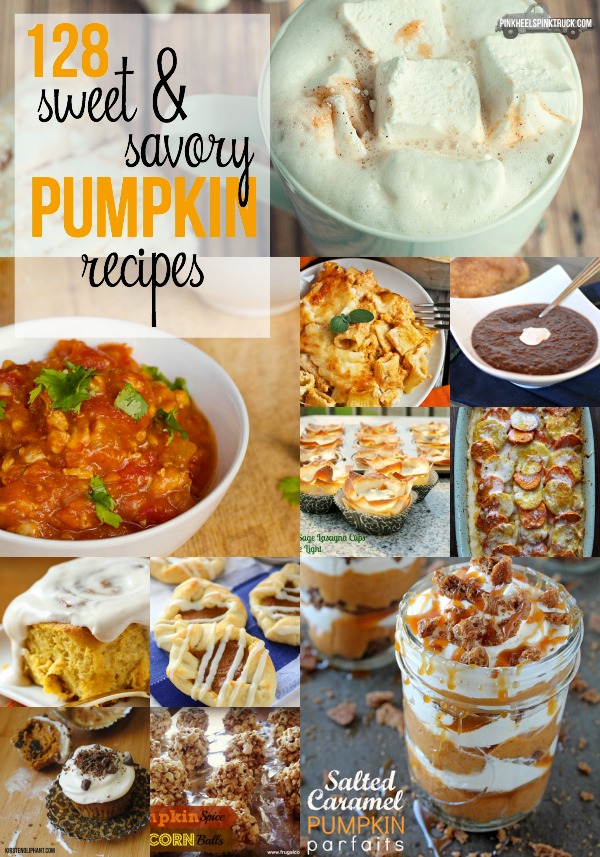 Need a new Pumpkin recipe? Try one of these 128 Pumpkin Recipes! I've got Sweet & Savory Dishes!!