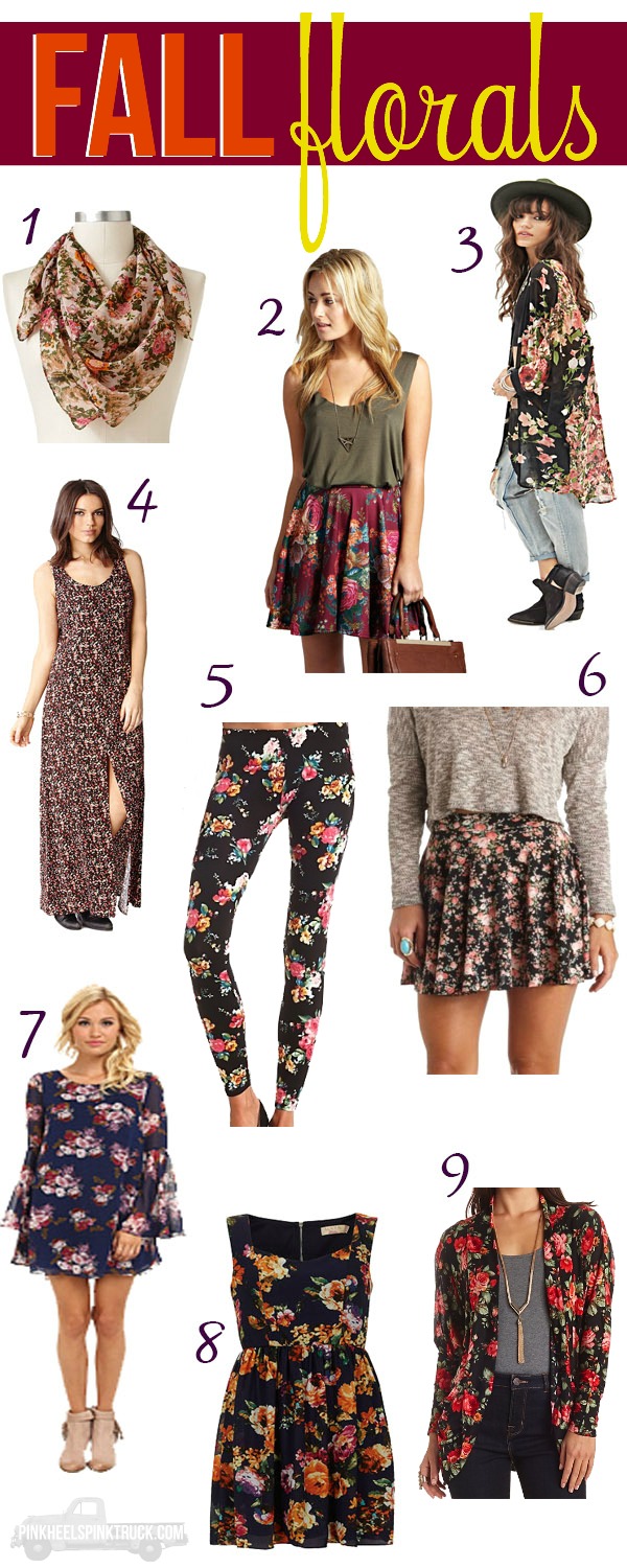 Love Florals? Check out these fun Florals for Fall!
