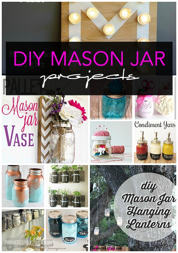 Love Mason Jars as much as I do? Then you need to check out these DIY Mason Jar Projects! Simply fabulous!!