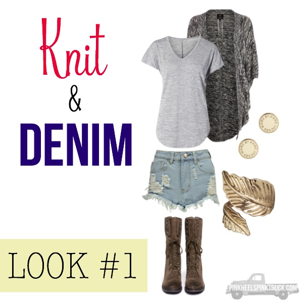 FALL FASHION: Knit & Denim Look #1