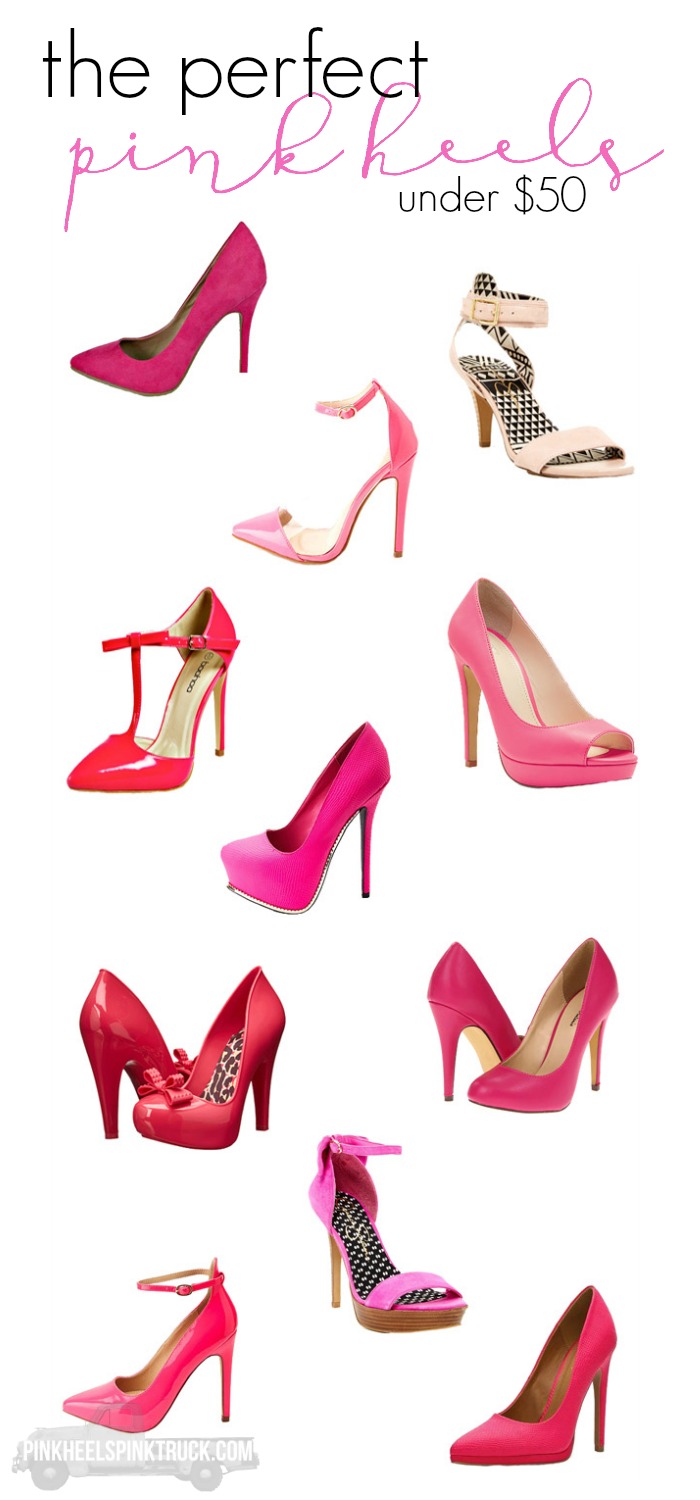 If you love the color pink & are a heel lover such as myself, then you need to snag you a few pairs of these perfect pink heels! (or two or three!)