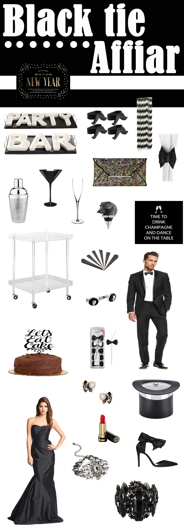 Looking for a fun NYE Party Idea? How about a Black Tie Affair Themed NYE?