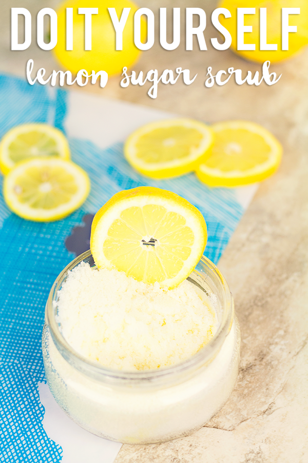Quick & Easy DIY Lemon Sugar Scrub recipe!