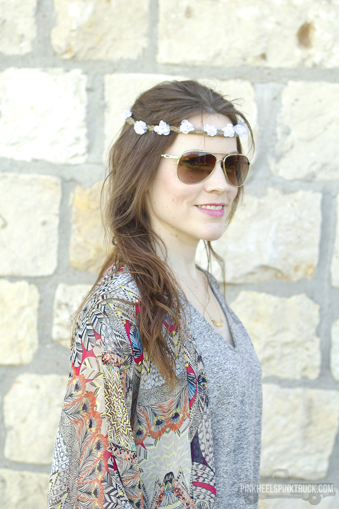 DIY Boho Flower Crown with Boho Waves from TRESemme
