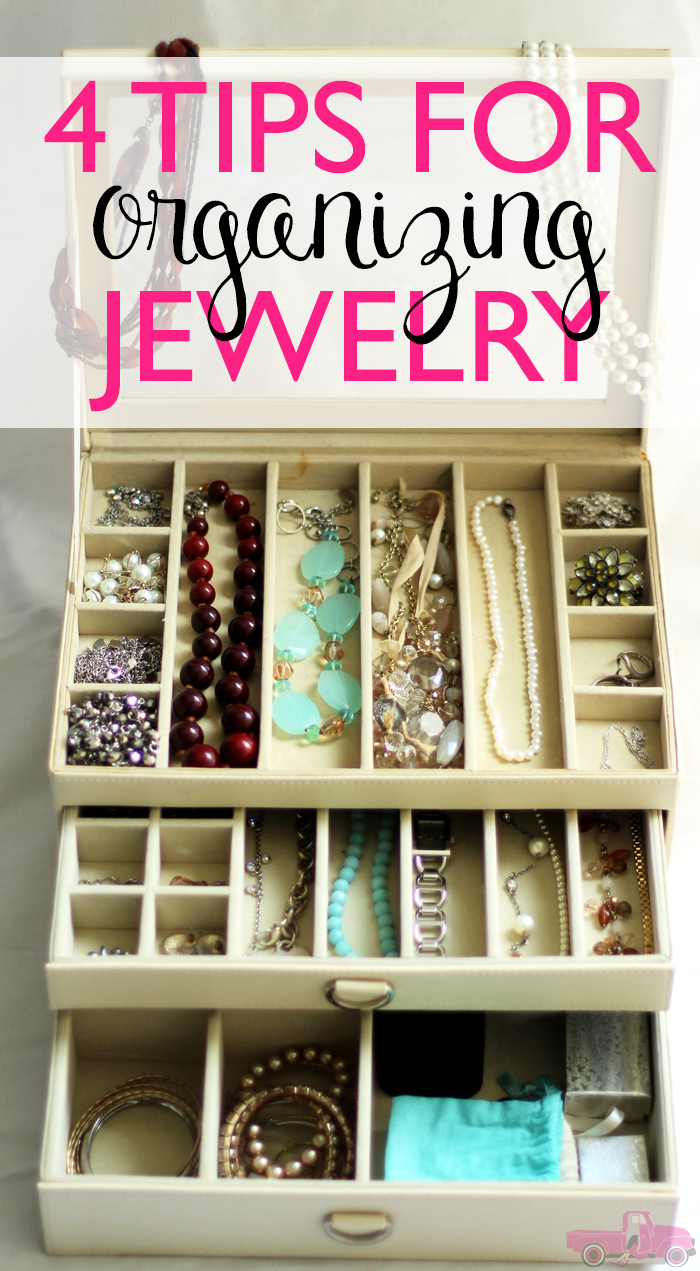 Does your jewelry get missplaced? Or does it get tangled up with the rest of your jewelry? Check out these 4 Tips for Organizing Jewelry